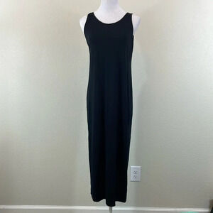Eileen Fisher sleeveless maxi stretch dress size small